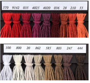 Scheda colore 1-3 Country 100% pura lana vergine Merino
