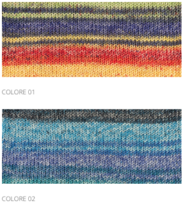 Scheda colore 1/3 Peo Delavè 100% pura lana Merino