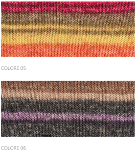 Scheda colore 3/3 Peo Delavè 100% pura lana Merino