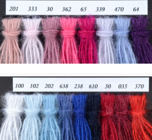 scheda colore 1/2 Neveline 60% Mohair 40% Acrilico