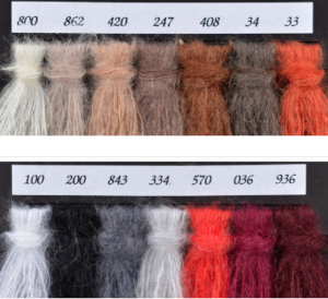Scheda colore Fleurdelise morbidissima Lana Super Kid Mohair e Poliammide