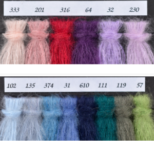 Scheda colore Fleurdelise morbidissima Lana Super Kid Mohair e Poliammide
